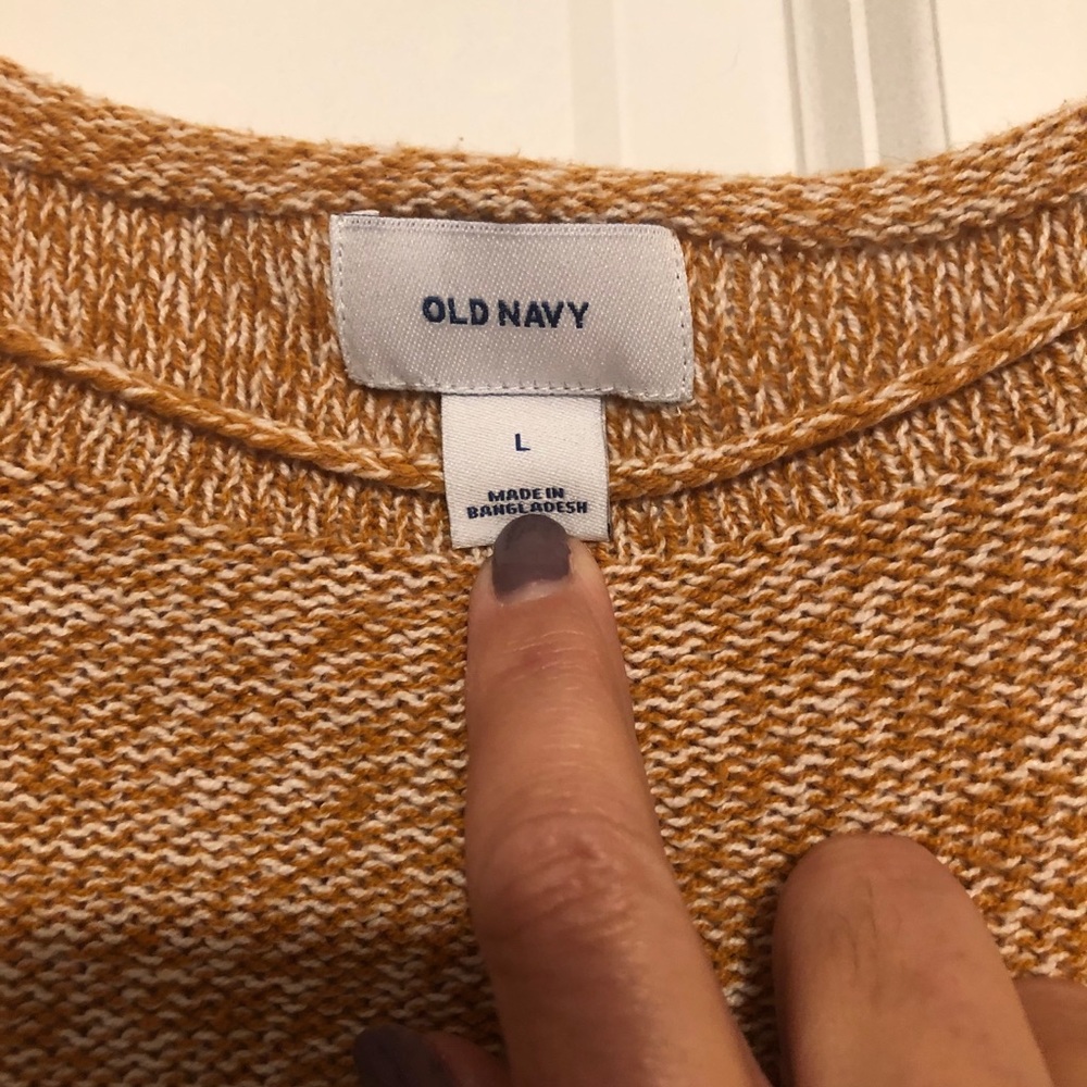 Size large gold sweater